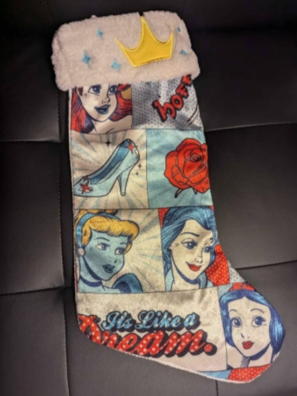 Disney 100 Princess Christmas Pop Art Stocking With 18"Long